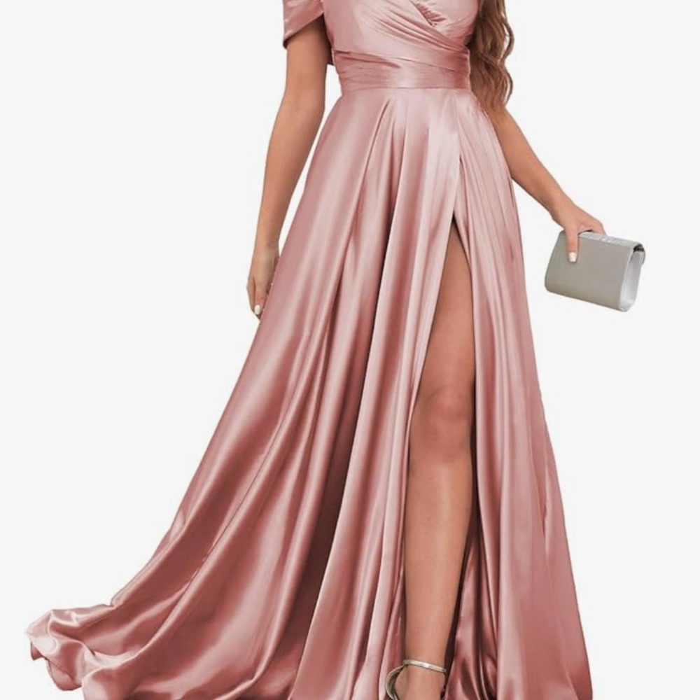 Elegant Pink Evening Gown